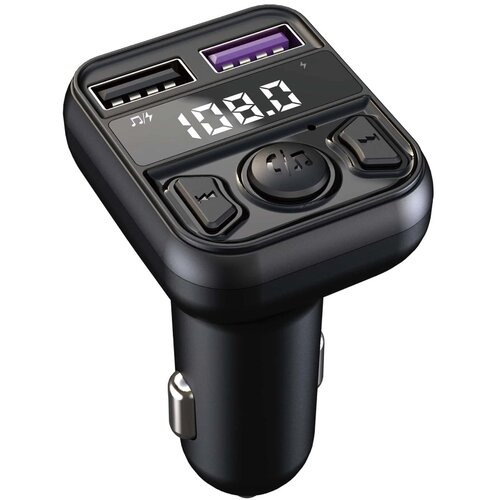  FM transmiter C44 USB, QC 3 Bluetooth 5.0, handsfree crni Slike