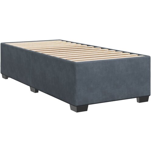 Box spring krevet s madracem tamnosivi 80 x 200 cm bar&amp;scaron;unasti Slike