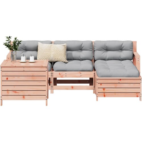 VidaXL 5-dijelni set vrtnih sofa od masivnog drva duglazije Slike