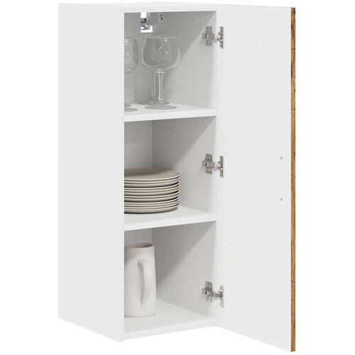  Zidni kuhinjski ormarić Zidne 2 pcs Staro drvo 30 x 31 x 80 cm Slike