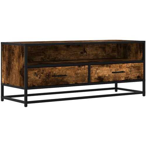 vidaXL TV omarica sonoma hrast 100x34,5x40 cm inženirski les in kovina, (21670941) Cene