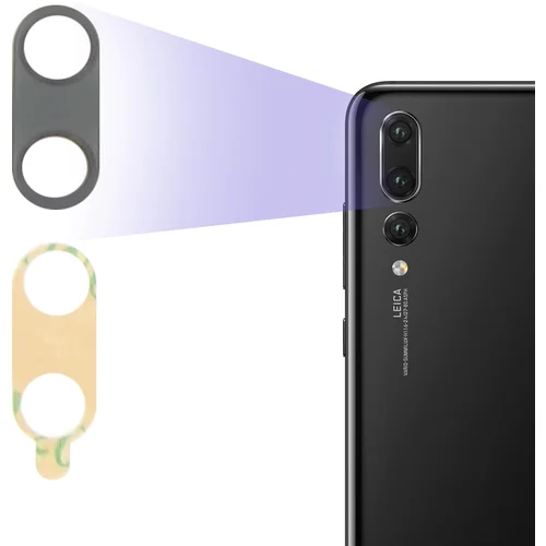 AVIZAR Nadomestna zadnja kamera s stekleno leco - crna str. Huawei P20 Pro, (20886090)