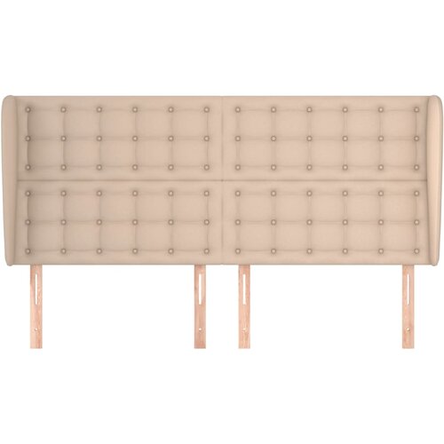  Uzglavlje s u&amp;scaron;ima boja cappuccina 183x23x118/128cm umjetna koža Slike