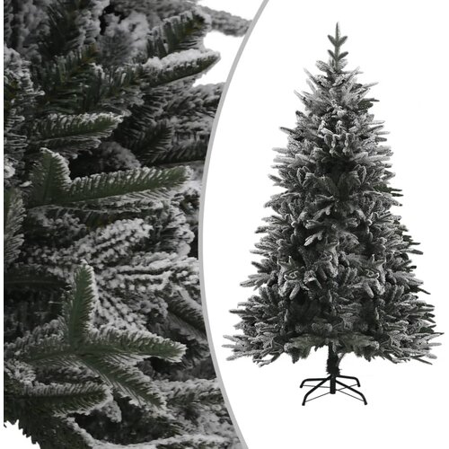 vidaXL umetna novoletna jelka s snegom zelena 180 cm pvc in pe, (20611362) Cene