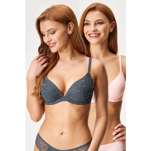 Dorina 2PACK Modrček Radha Push-Up Plunge Cene