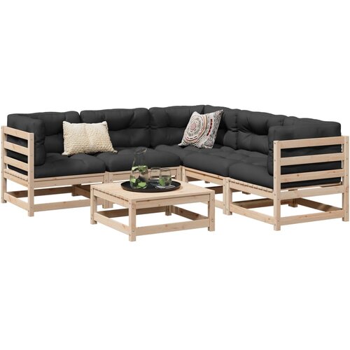  6-dijelni set vrtnih sofa od masivne borovine Cijene