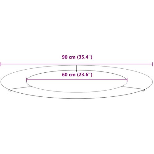  Pogodno za ravne drvene prstenove 5 pcs Srebrno &amp;Oslash;60 / 90 cm Slike