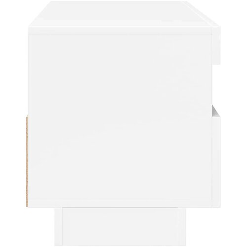 vidaXL TV omarica z LED lučkami visok sijaj bela 100x35x40 cm Cene