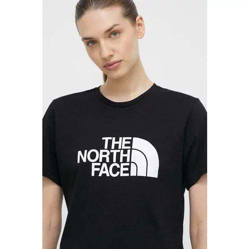 The North Face Bombažna kratka majica ženski, črna barva