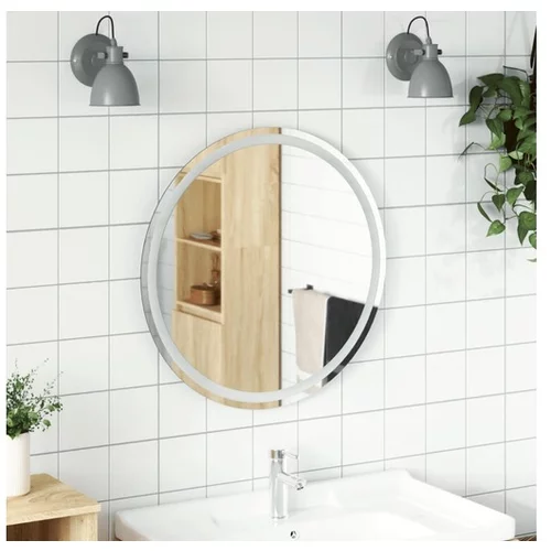 vidaXL LED kopalniško ogledalo 70 cm okroglo