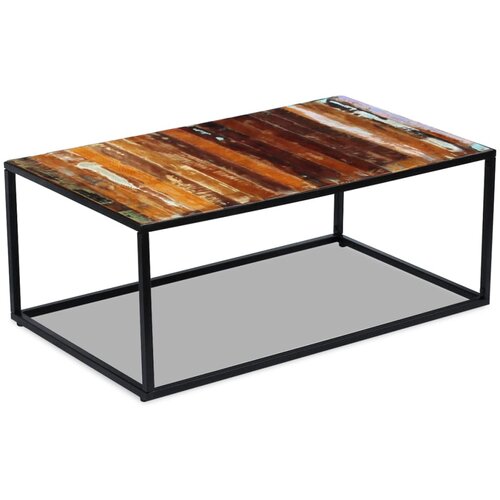 Maison Chic Klubska mizica - kavna mizica - Nizka mizica iz trdnega predelanega lesa 100x60x40 cm, (21754489) Cene