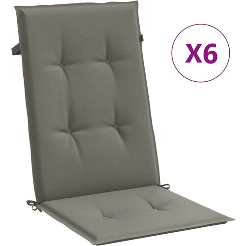 VidaXL Blazina za stol 6 kosov melanž temno siva 120x50x4 cm blago Slike