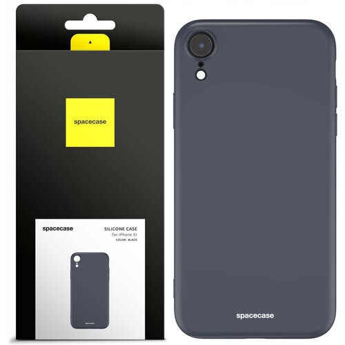 Spacecase SILIKONSKI OVITEK ZA IPHONE XR ZAŠČITA ZA TELEFON ČRNA, (21964356) Cene