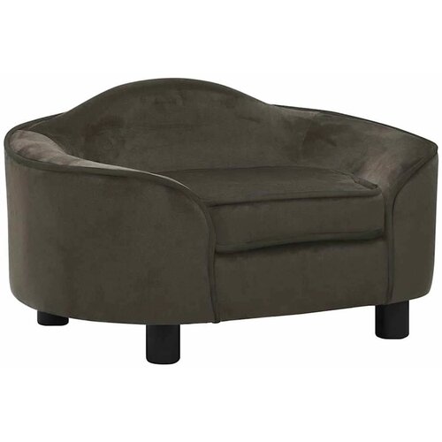 SOFA za pse tamnosiva 67 x 47 x 36 cm pli&amp;scaron;ana Slike