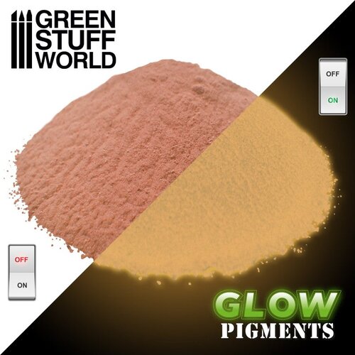 Green Stuff World Glow in the Dark Pigment Orange 30ml | Svetleći pigment narandžasti 30ml Slike
