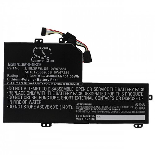 VHBW Baterija za Lenovo IdeaPad S540-15IWL, 4500 mAh Slike