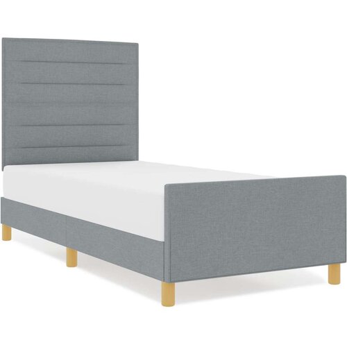 VidaXL okvir za krevet svjetlosiva drvo 80 x 200 cm lagan krevet Slike