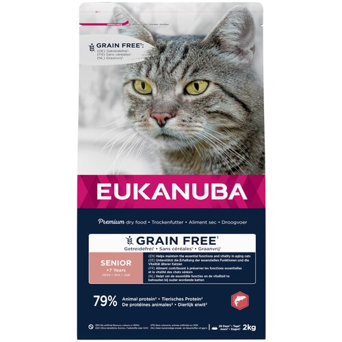 Eukanuba Senior Grain Free z lososom - 2 kg Slike