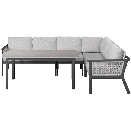 Amatio JEDILNA LOUNGE GARNITURA tkanina aluminij Slike
