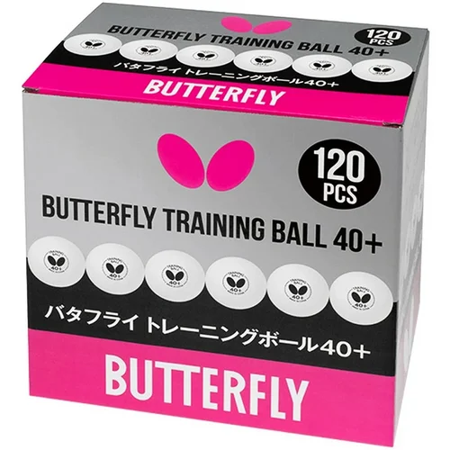 Butterfly Training Ball 40+ White (120 pcs)