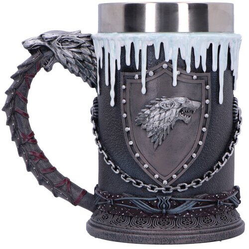 Here Be Dragons Kuća Stark krigla 14,7 cm Slike