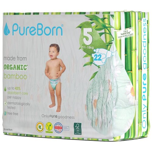 PURE BORN pelene - 3 (m, 5,5-8 kg) 28kom, suncokret Slike