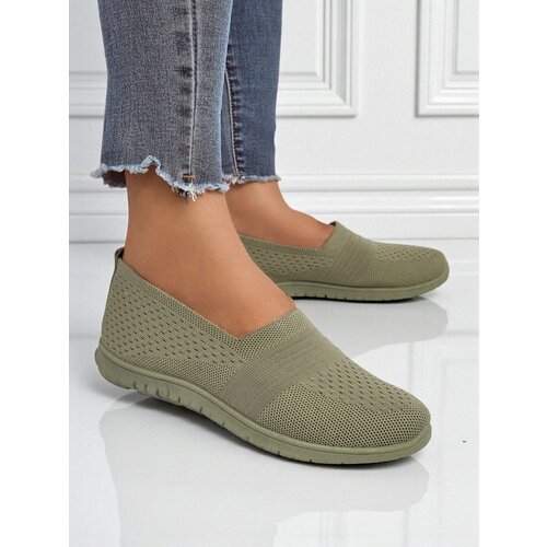 Resti Gaia Verde Women's Moccasins – Comfortable Green Fabric Flat Shoes Cijene
