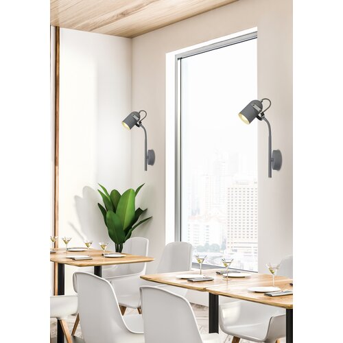 Candellux siva zidna lampa 1X40W E14 siva Slike