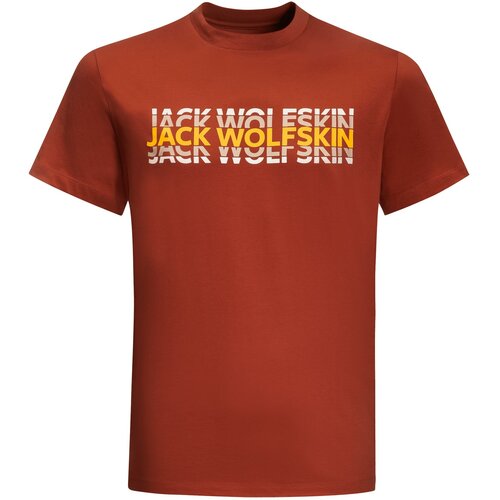 Jack Wolfskin strobe t m, muška majica za planinarenje, crvena 1808591 Slike