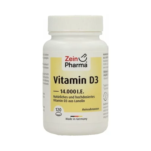 ZeinPharma vitamin D3 mehke kapsule 14.000 I.E.
