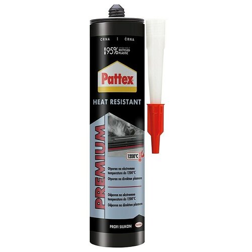 PATTEX Silikon za peči in kamine Heat Resistant (Črna, 280 ml) Cene