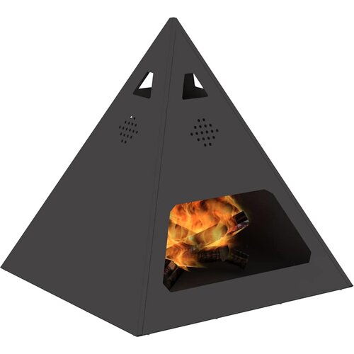  Kamin Crna 50 x 50 x 51 cm Čelik Slike