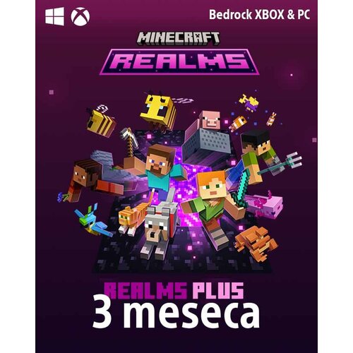 Mojang minecraft realms plus pretplata (xbox/pc) - 90 dana / digital Slike