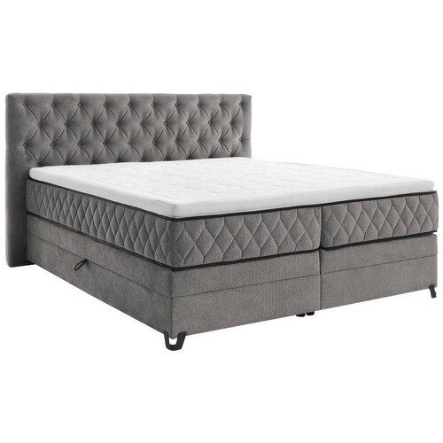 Modern Living Postelja Boxspring Carmen, Siva, 160x200 Slike