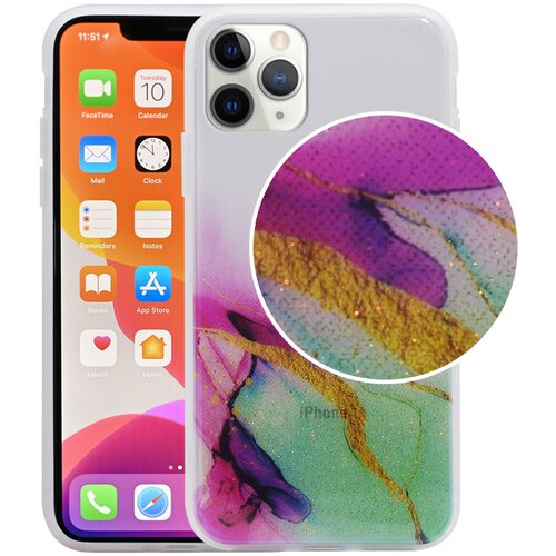  Maska za iPhone 11 Pro Water Spark transparent pink-zelena Cene