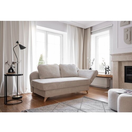Miuform Bež ležalnik iz rebrastega žameta (desni kot) Chic Charlotte &amp;ndash; Slike