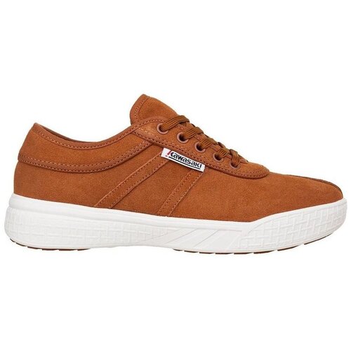 Kawasaki Leap Suede Shoe K204414 1001S Black Solid Smeđa Slike