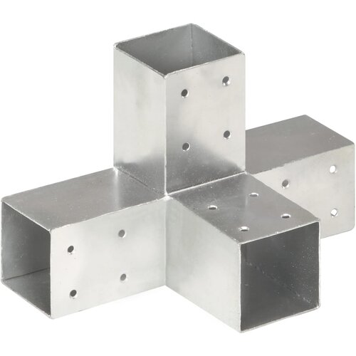 vidaXL Spojnik za steber X oblike pocinkana kovina 71x71 mm Cene