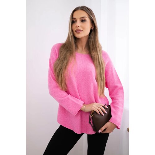 Kesi Włoski Crew neck sweater pink Cene