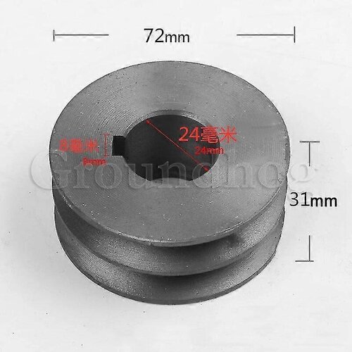 INORCO Polea de correa trapezoidal tipo A Polea de doble ranura Material de la polea Hierro fundido Diametro 50mm-100 Accesorios de herramientas elctricas, (21981497) Slike