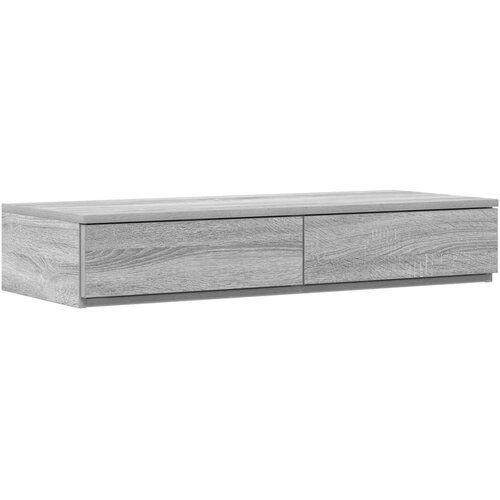  Siva ladica za krevet Sonoma 80x36 5x16 5 cm Konstruirano drvo Slike