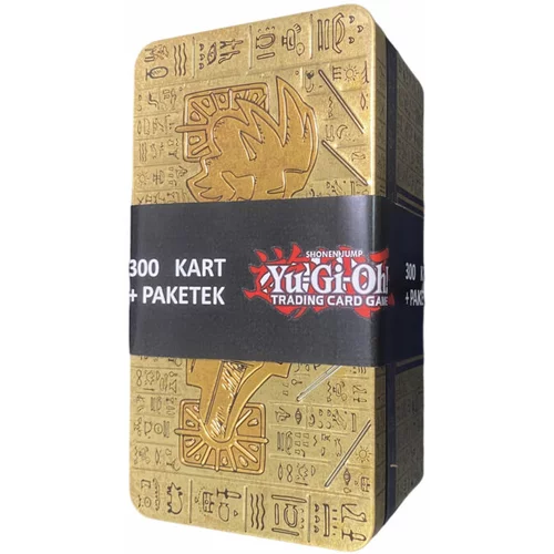 Konami YUGIOH KARTE 300 KART ZLATI TIN, PAKETEK