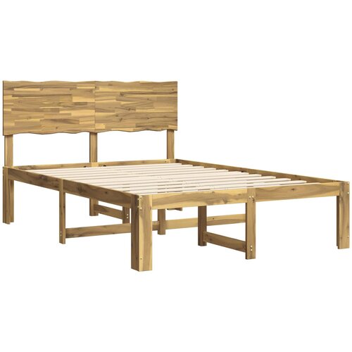  Krevetni okvir s uzglavljem ROSTOCK Bijela 135 x 190 cm Slike