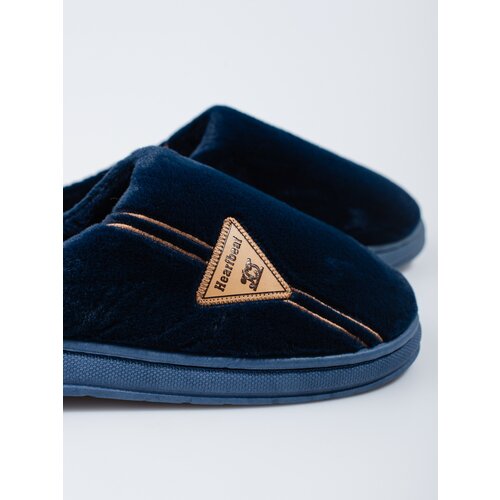 SHELOVET Warm navy blue men's slippers Slike