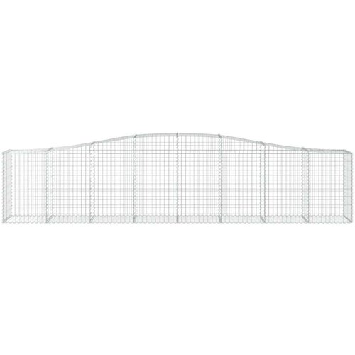 vidaXL Obokana gabonska košara 400x50x80/100 cm pocinkano železo Cene