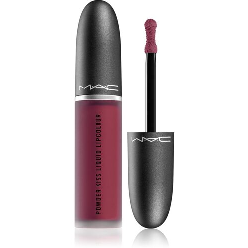 MAC Cosmetics Powder Kiss Liquid Lipcolour mat tekoča šminka odtenek Burning Love 5 ml Cene