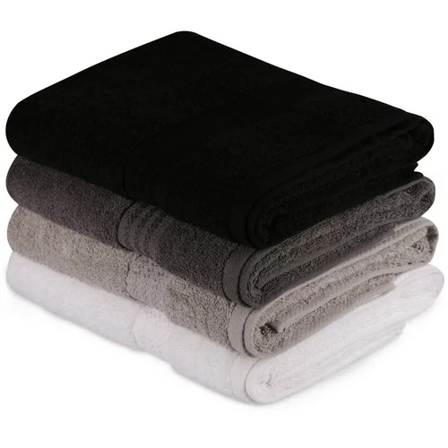 Mjoll Kopalniške brisače in rokavice za umivanje RAINBOW X4 Siva