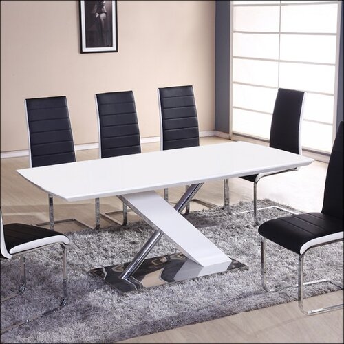 Olimp Sport Trpezarijski sto Vanja 3 MDF Belo visoki sjaj Cene