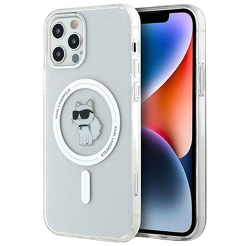 Karl Lagerfeld STOJALO ZA PRSTANE CHOUPETTE OVITEK ZA MAGSAFE ZA IPHONE 15 PRO MAX BELA, (21899075) Cene