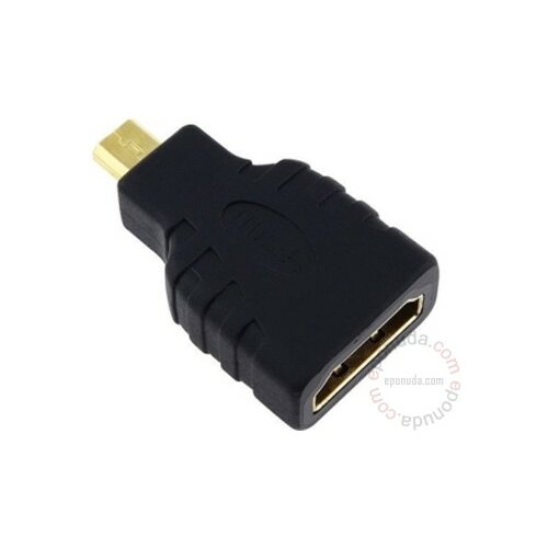Fast Asia adapter Mikro HDMI (M) - HDMI (F) Black adapter Slike